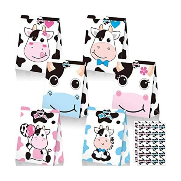 24 bolsas de regalo para fiesta de vaca bolsa de regalo_1