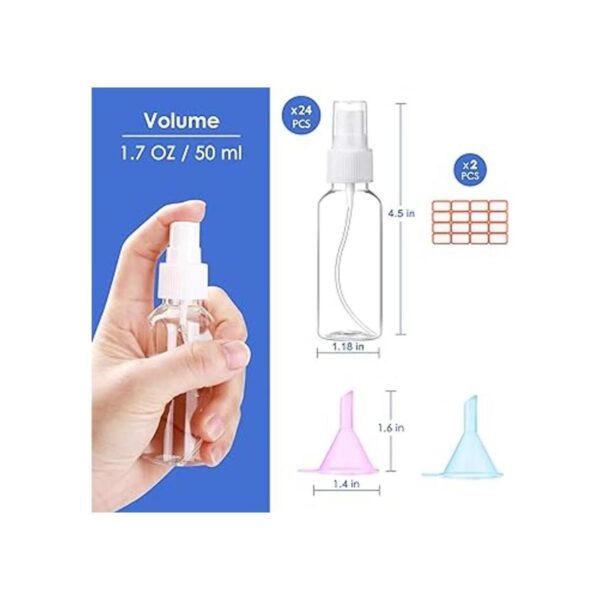 24 botellas de aerosol de 2 onzas 1.9 fl oz botellas de