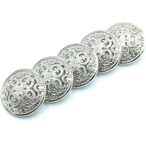 24 botones de metal con forma redonda de color plateado_3