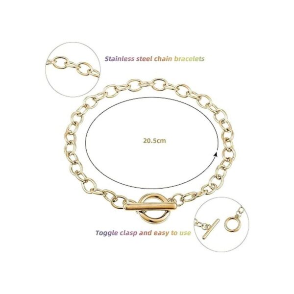 24 cadenas de pulsera con cierre de palanca OT de