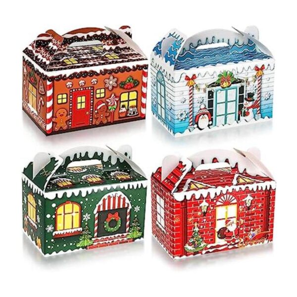24 cajas 3D de regalo de Navidad bolsas de dulces de