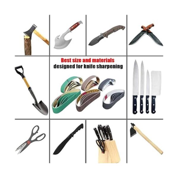 24 correas de lijado de afiladores de cuchillos kit de_6