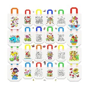 24 estilos lindos de dibujos animados para colorear bolsas_1