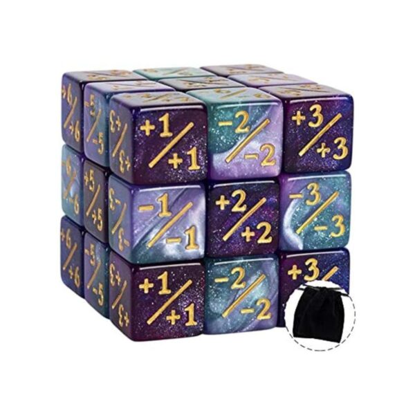 24 cubos de dados de fichas Magic The Gathering Starry Sky_1
