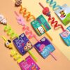 24 pajitas BTS con 2 cepillos de limpieza 6 diseños