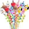 24 pajitas BTS con 2 cepillos de limpieza 6 diseños
