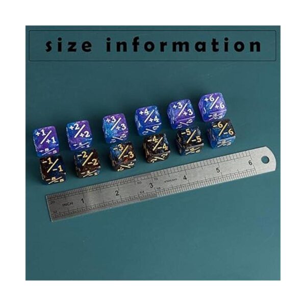 24 piezas Magic The Gathering Token Cubos de mármol D6_3