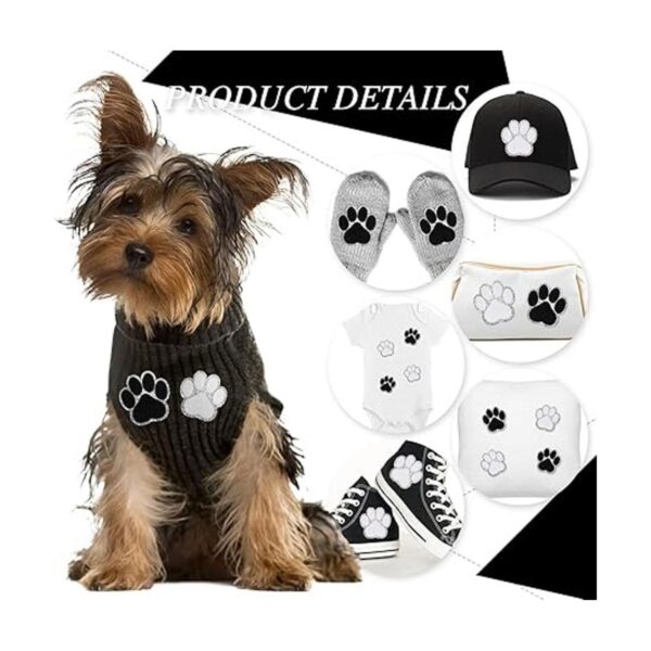 24 parches autoadhesivos con estampado de patas parches
