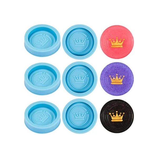 24 piezas Checker Resina Moldes de Silicona Damas Epoxy