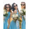 24 pares de gafas de sol de soltera negras con forma de