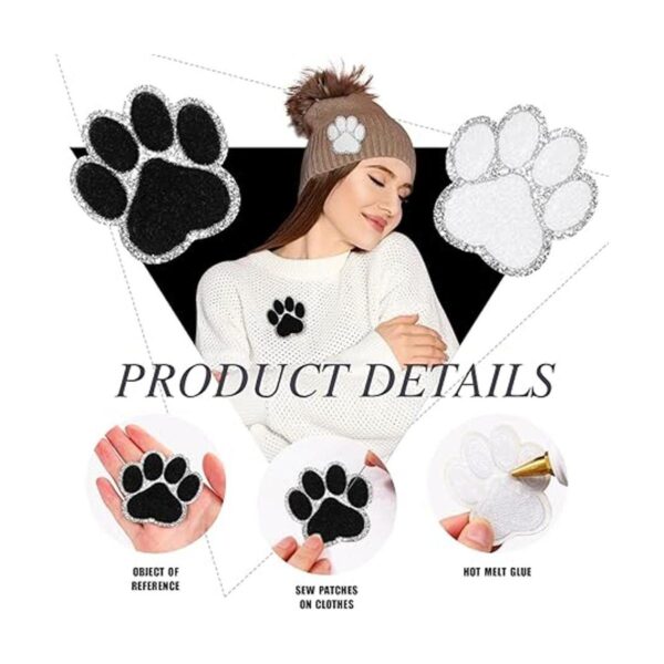 24 parches autoadhesivos con estampado de patas parches