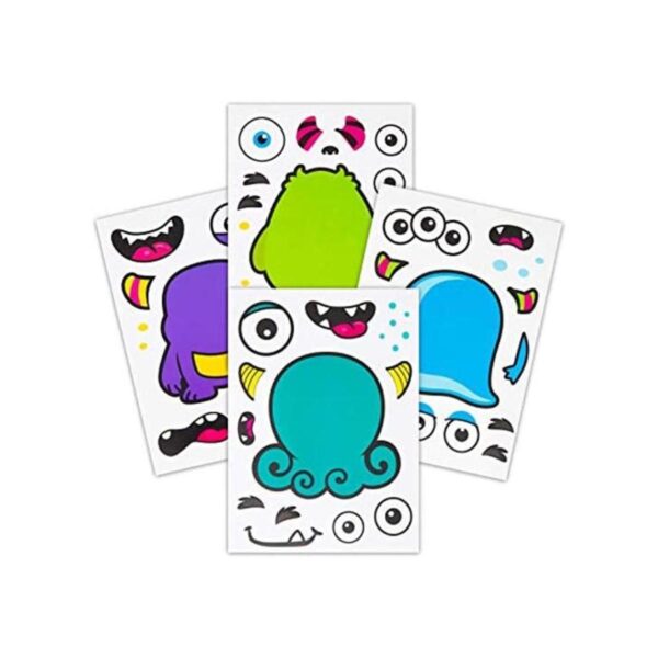 24 pegatinas Make A Monster para niños Monster Themed_1