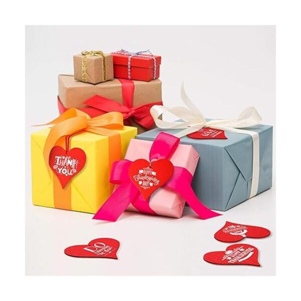 24 piezas de adorno de madera con forma de corazón para el