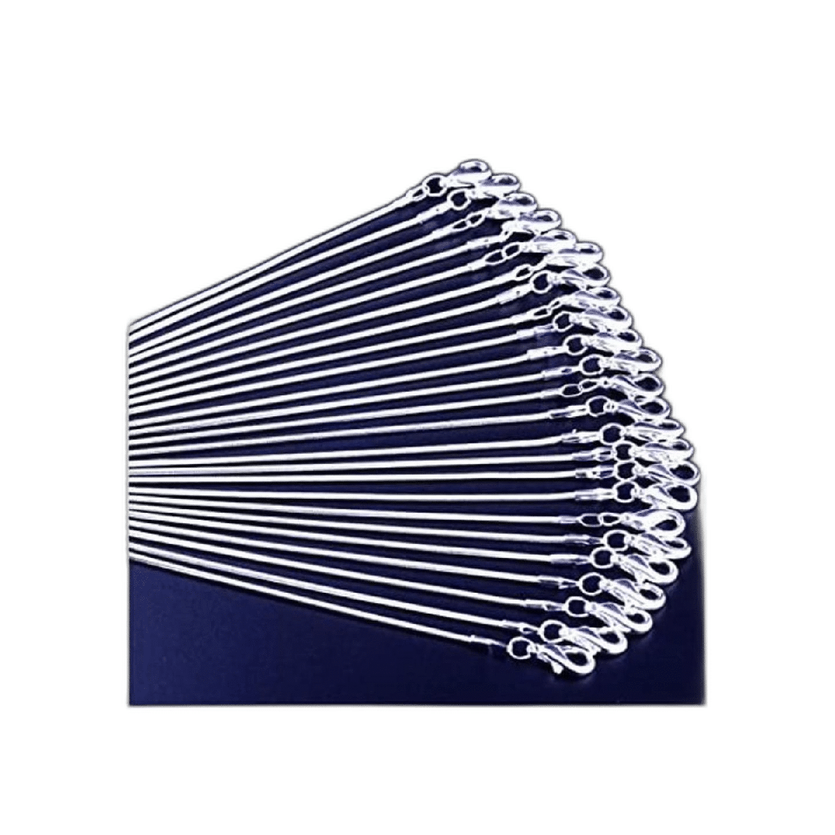 24 piezas de cadena serpiente de 12mm enchapada en plata