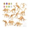 24 piezas de dinosaurio fósiles de esqueleto de dinosaurio_1
