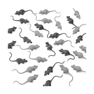 24 piezas de ratón falsos de plástico ratas ratas ratones