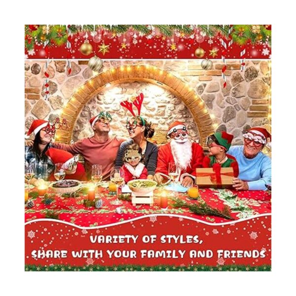24 piezas de marco de gafas de Navidad con purpurina para_6