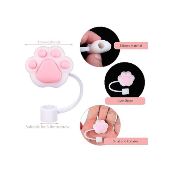24 piezas de fundas de pajilla tapa de silicona
