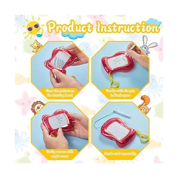 24 piezas de mini tableros magnéticos de dibujo tablero_3