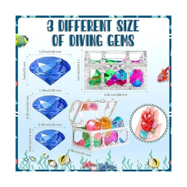 24 piezas de juguetes coloridos para la piscina gemas de_2