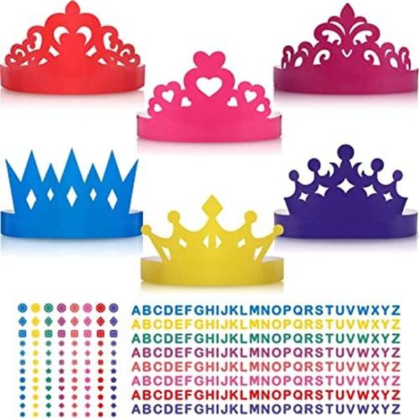 24 piezas de tiara de princesa corona de príncipe_1