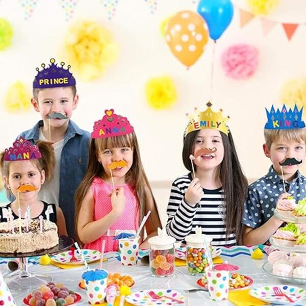24 piezas de tiara de princesa corona de príncipe_5