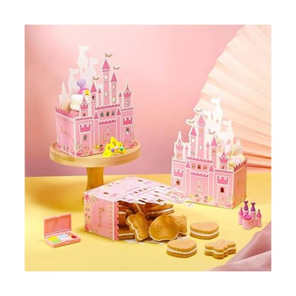 24 piezas de recuerdos de fiesta de castillo caja de oro_3