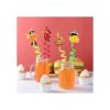 24 popotes de plástico reutilizables para fiestas de