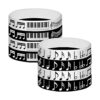 24 pulseras de goma con notas de piano Notas de piano_1