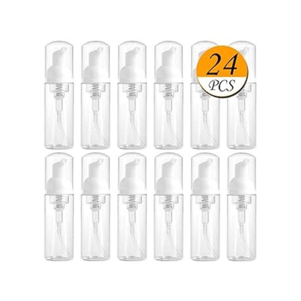24 unids botella de espuma de jabón de viaje vacío mini_4