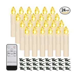 24 velas LED sin llama parpadeantes con temporizador_1