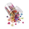 240 cuentas acrílicas esmeriladas transparentes de flores_2