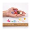 240 cuentas acrílicas esmeriladas transparentes de flores_4