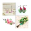 240 cuentas acrílicas esmeriladas transparentes de flores_5