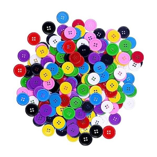 240 piezas en 8 colores redondos multicolores 4 agujeros_1