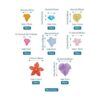 240 cuentas acrílicas esmeriladas transparentes de flores_6