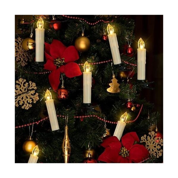24 velas LED sin llama parpadeantes con temporizador_4