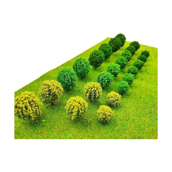 24pcs Mini Modelo rboles Arbusto Mixto rboles Vegetación