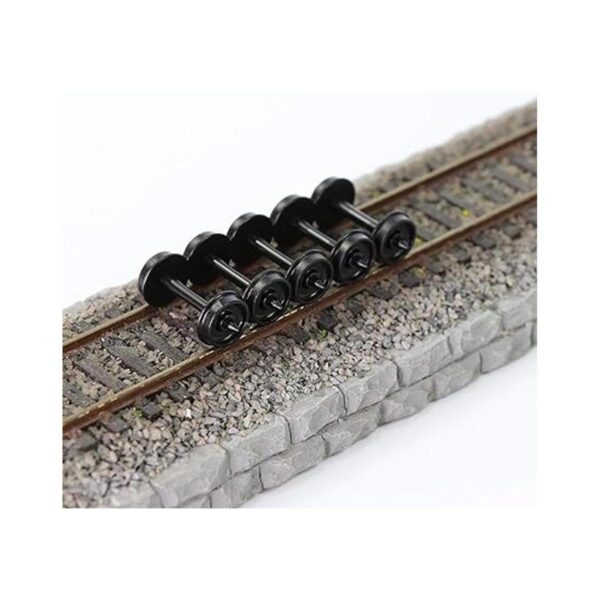 24pcs POM plástico 33 ruedas para modelo tren 187 HO