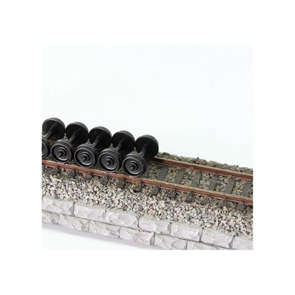 24pcs POM plástico 33 ruedas para modelo tren 187 HO