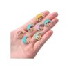 24pcs esmalte Luna Star Charms Celestial Charms Colgantes