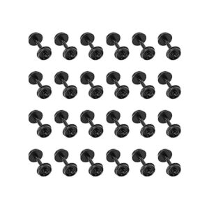 24pcs POM plástico 33 ruedas para modelo tren 187 HO