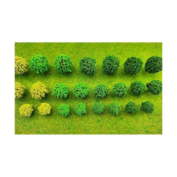 24pcs Mini Modelo rboles Arbusto Mixto rboles Vegetación