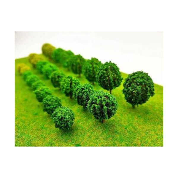 24pcs Mini Modelo rboles Arbusto Mixto rboles Vegetación