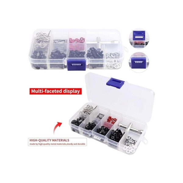 241pcs RC Tornillos Kit M3 Hex Tornillo Tornillo Bandeja