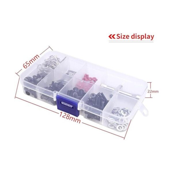 241pcs RC Tornillos Kit M3 Hex Tornillo Tornillo Bandeja