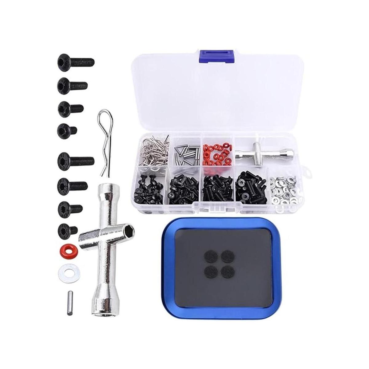 241pcs RC Tornillos Kit M3 Hex Tornillo Tornillo Bandeja