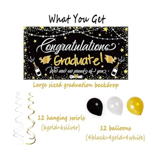 25 decoraciones de fiesta de graduación 2022 Guirnalda_4