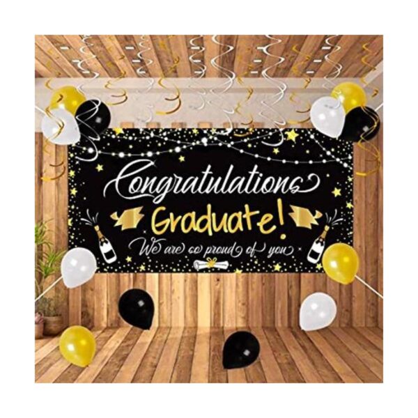 25 decoraciones de fiesta de graduación 2022 Guirnalda_1