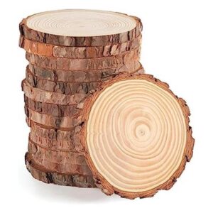 25 discos de madera natural redondos de 3.0 in a 3.5 in_1